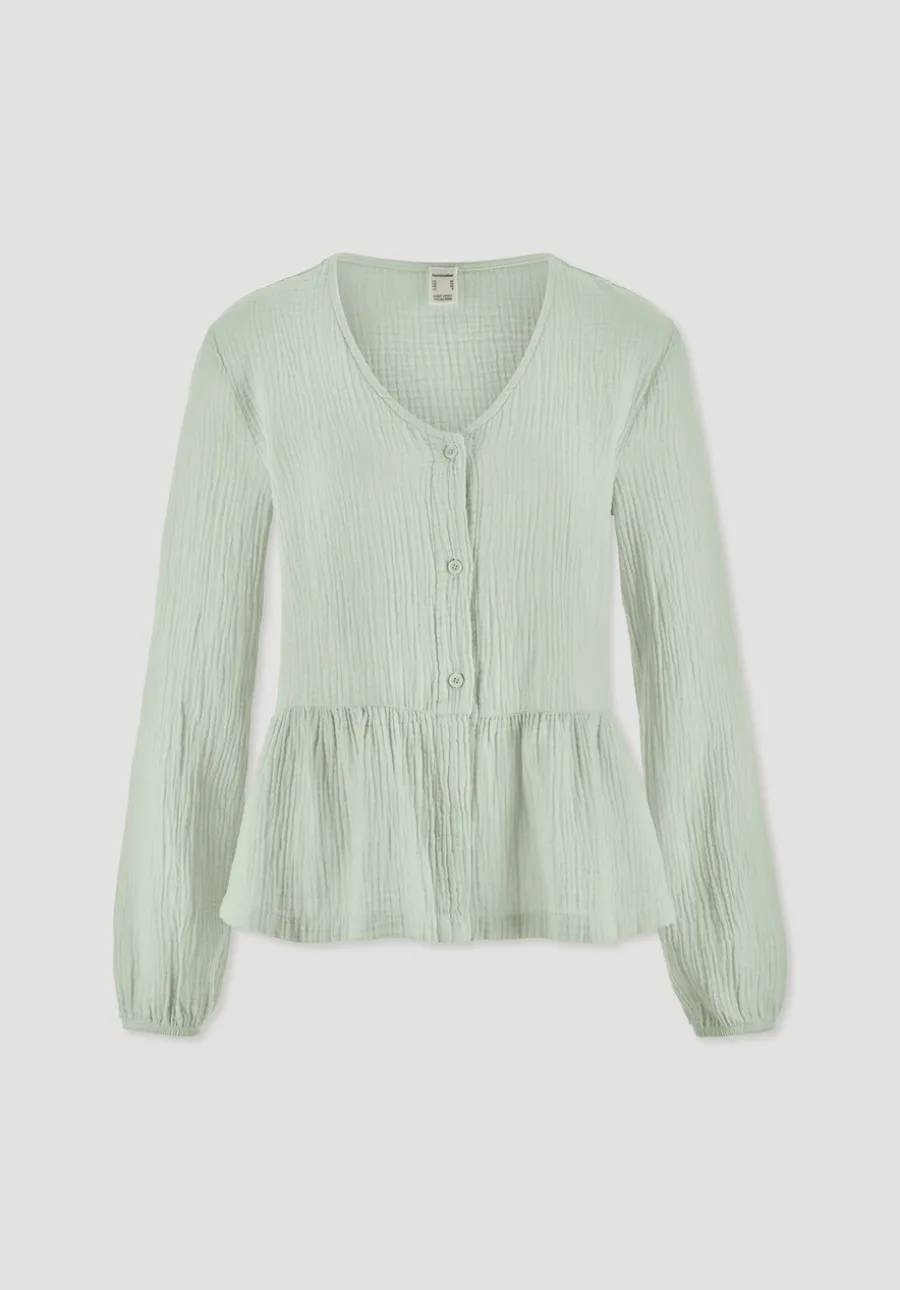 Musselin Pyjamabluse PURE COMFORT aus reiner Bio-Baumwolle von hessnatur