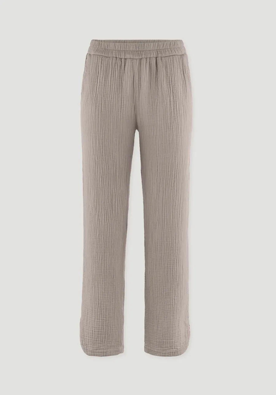 Musselin Schlafhose Regular PURE COMFORT aus reiner Bio-Baumwolle von hessnatur
