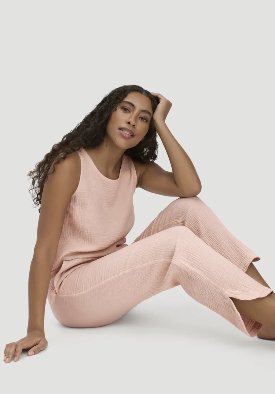 Musselin Schlafhose Regular PURE COMFORT aus reiner Bio-Baumwolle von hessnatur