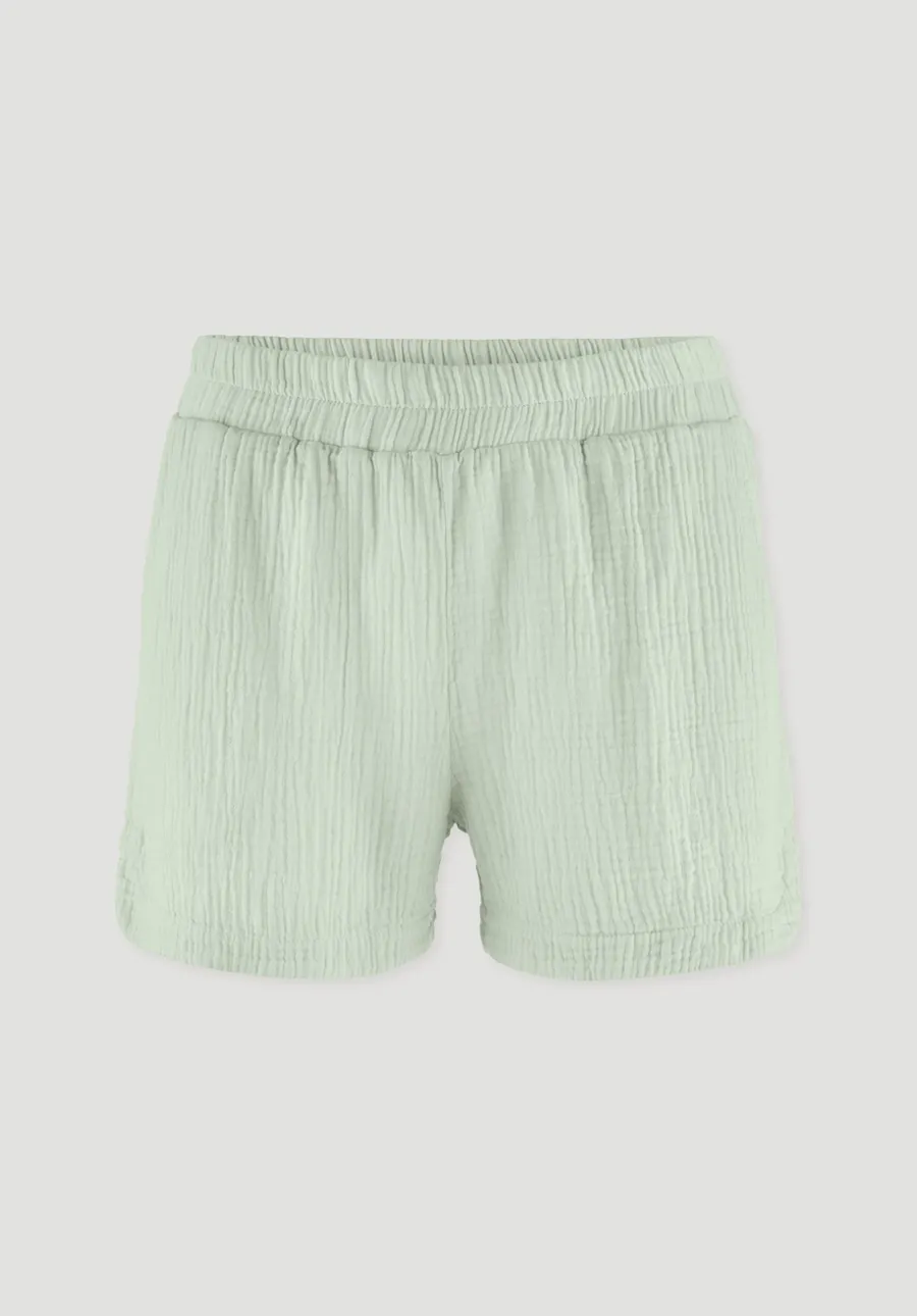 Musselin Schlafshorts PURE COMFORT aus reiner Bio-Baumwolle von hessnatur