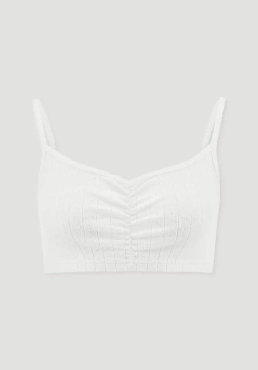 Pointelle Bustier PURE COTTON aus reiner Bio-Baumwolle von hessnatur