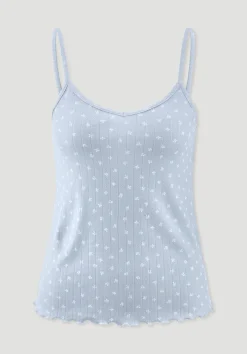 Pointelle Spaghetti Top PURE COTTON aus reiner Bio-Baumwolle von hessnatur