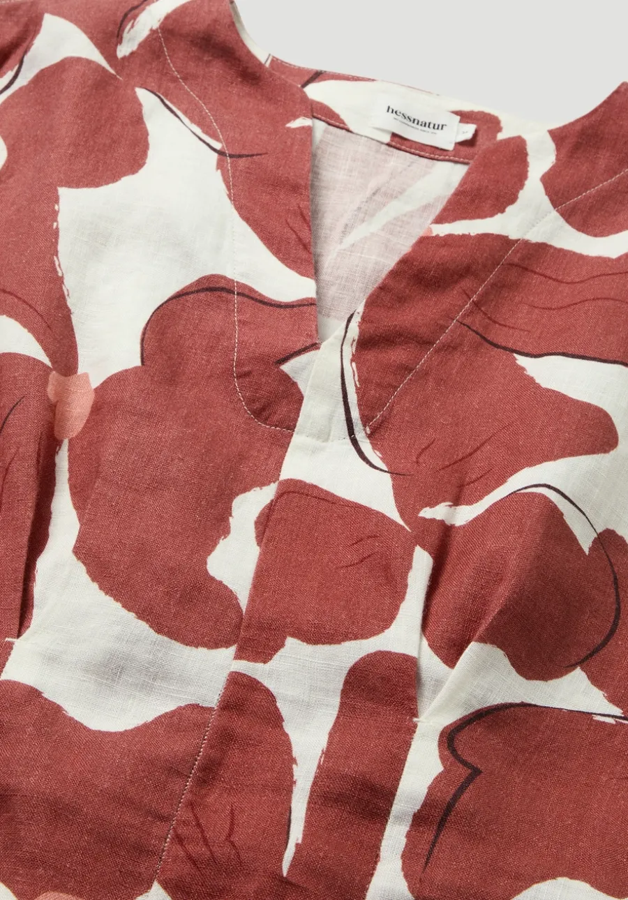 Print Bluse Relaxed aus reinem Leinen von hessnatur