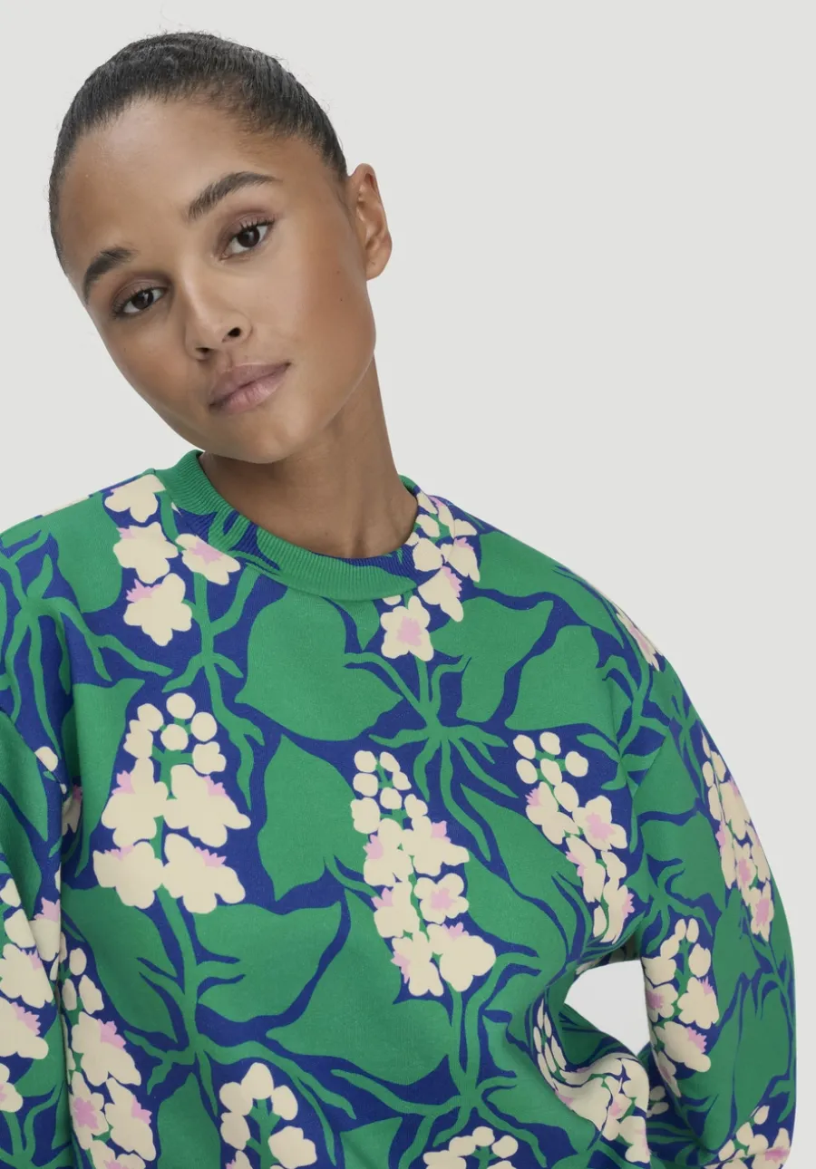 Print Sweatshirt Oversize LIV LEE aus reiner Bio-Baumwolle von hessnatur