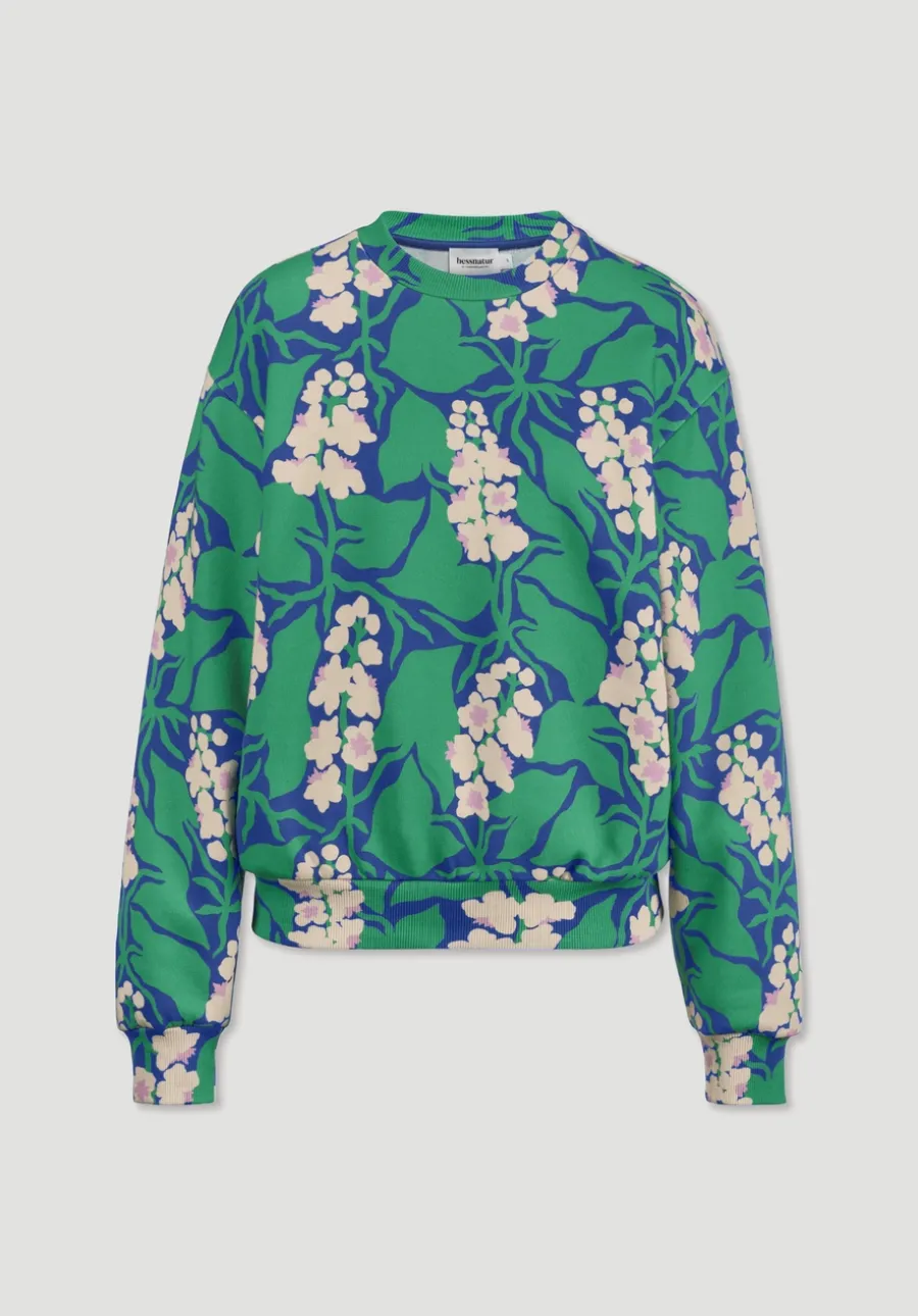 Print Sweatshirt Oversize LIV LEE aus reiner Bio-Baumwolle von hessnatur