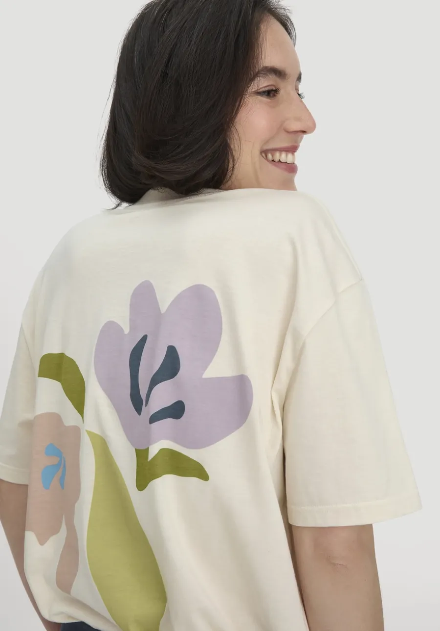 Print T-Shirt Oversize aus reiner Bio-Baumwolle von hessnatur