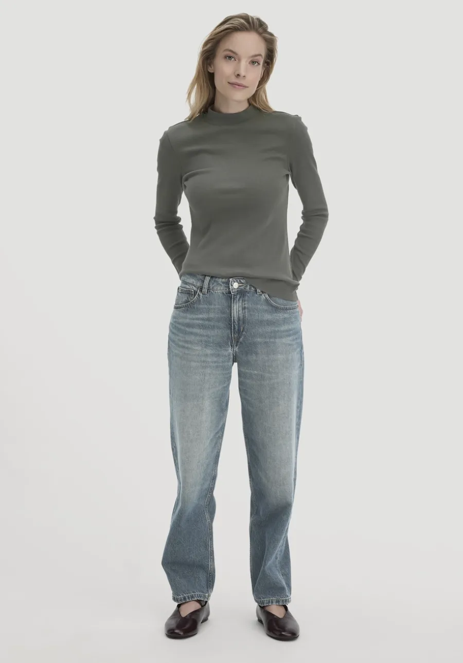 Rib Longsleeve Slim aus Bio-Baumwolle von hessnatur