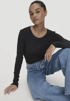 Rib Shirt Slim aus Bio-Merinowolle und TENCEL™ Lyocell von hessnatur