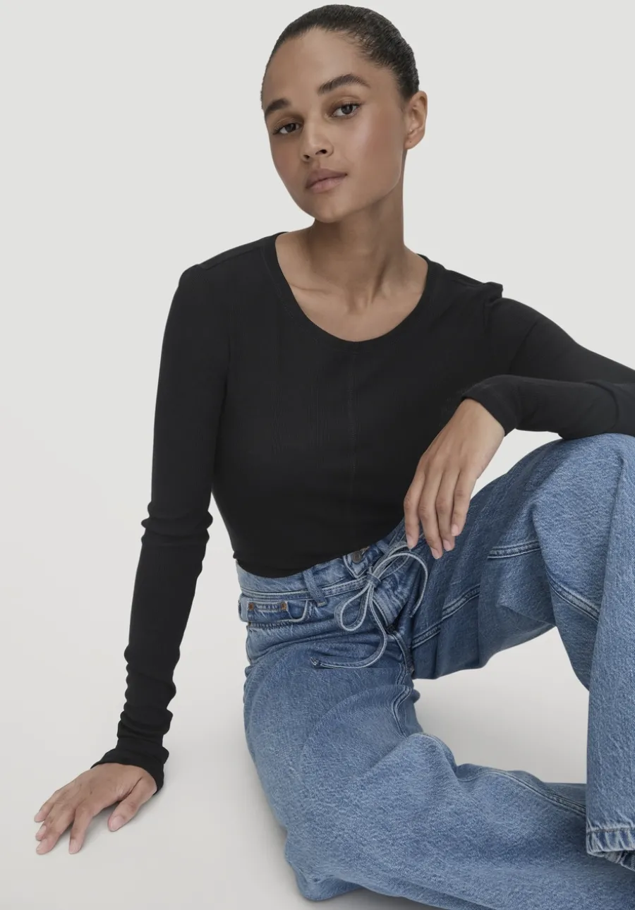 Rib Shirt Slim aus Bio-Merinowolle und TENCEL™ Lyocell von hessnatur