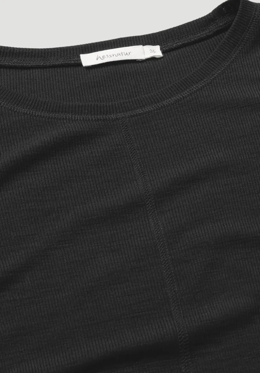 Rib Shirt Slim aus Bio-Merinowolle und TENCEL™ Lyocell von hessnatur