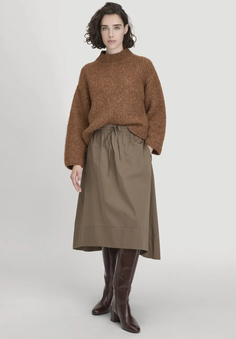 Rock Midi Relaxed aus reiner Bio-Baumwolle von hessnatur