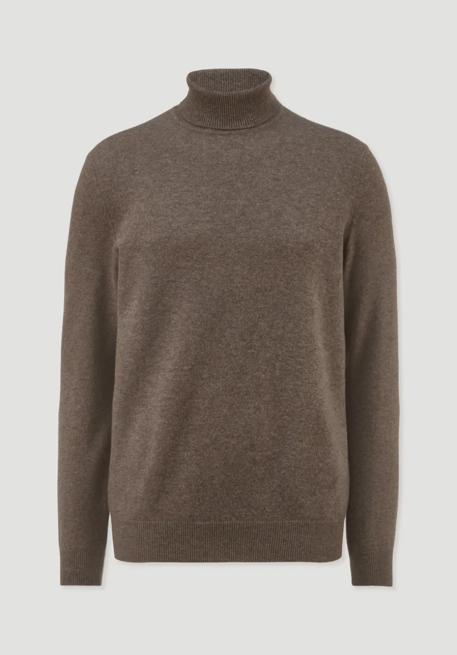 Rollkragen Pullover Regular aus Bio-Merinowolle mit Cashmere von hessnatur