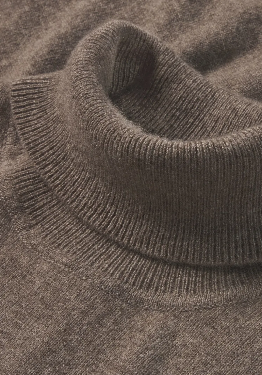Rollkragen Pullover Regular aus Bio-Merinowolle mit Cashmere von hessnatur