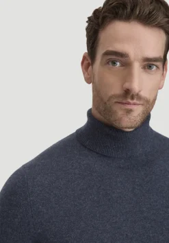 Rollkragen Pullover Regular aus Bio-Merinowolle mit Cashmere von hessnatur