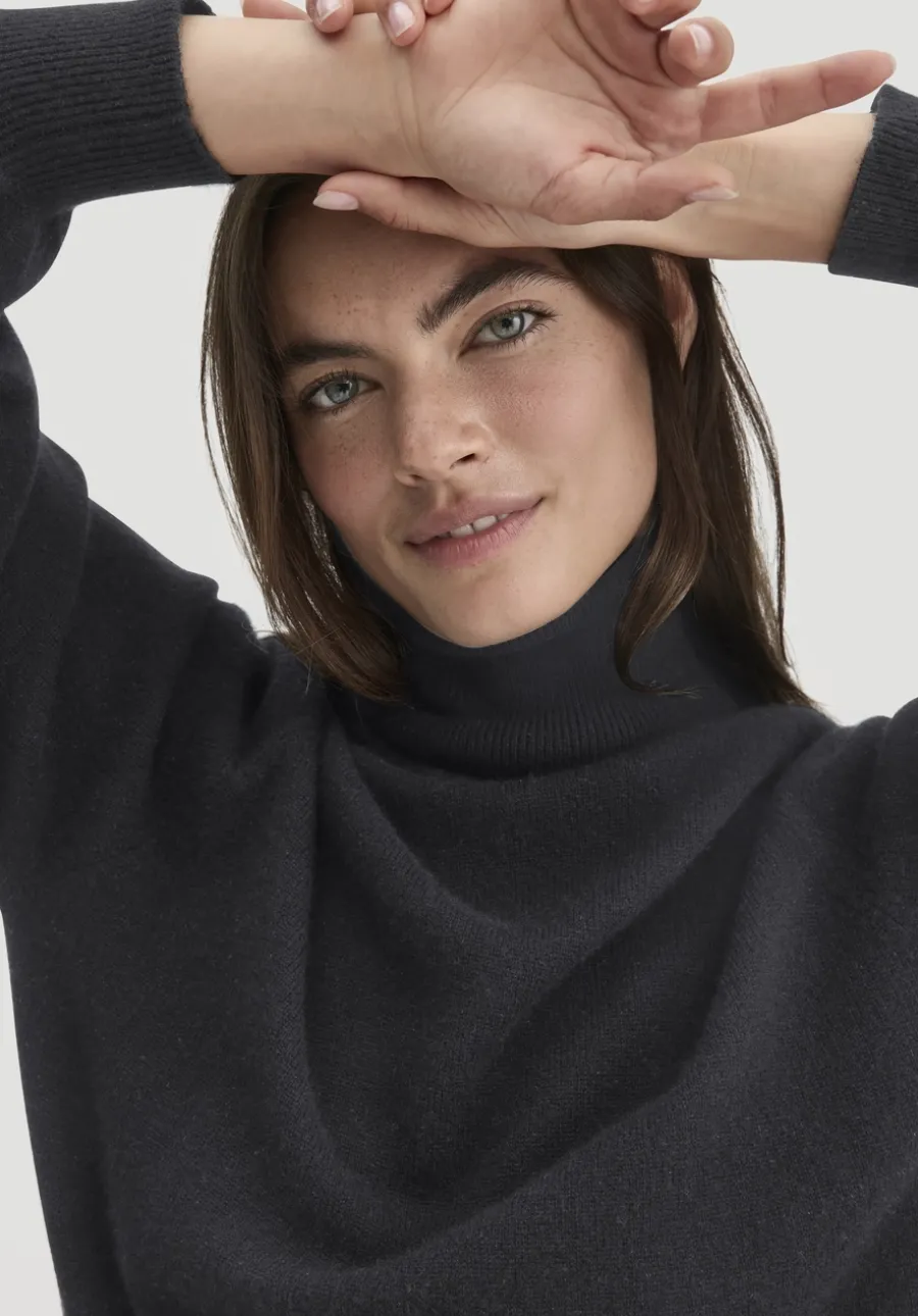 Rollkragen Pullover Relaxed BETTER RECYCLING aus reinem Cashmere von hessnatur