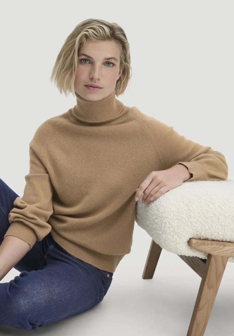 Rollkragen Pullover Relaxed BETTER RECYCLING aus reinem Cashmere von hessnatur