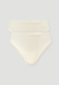 Slip High Waist im 2er-Pack PURE COTTON aus reiner Bio-Baumwolle von hessnatur