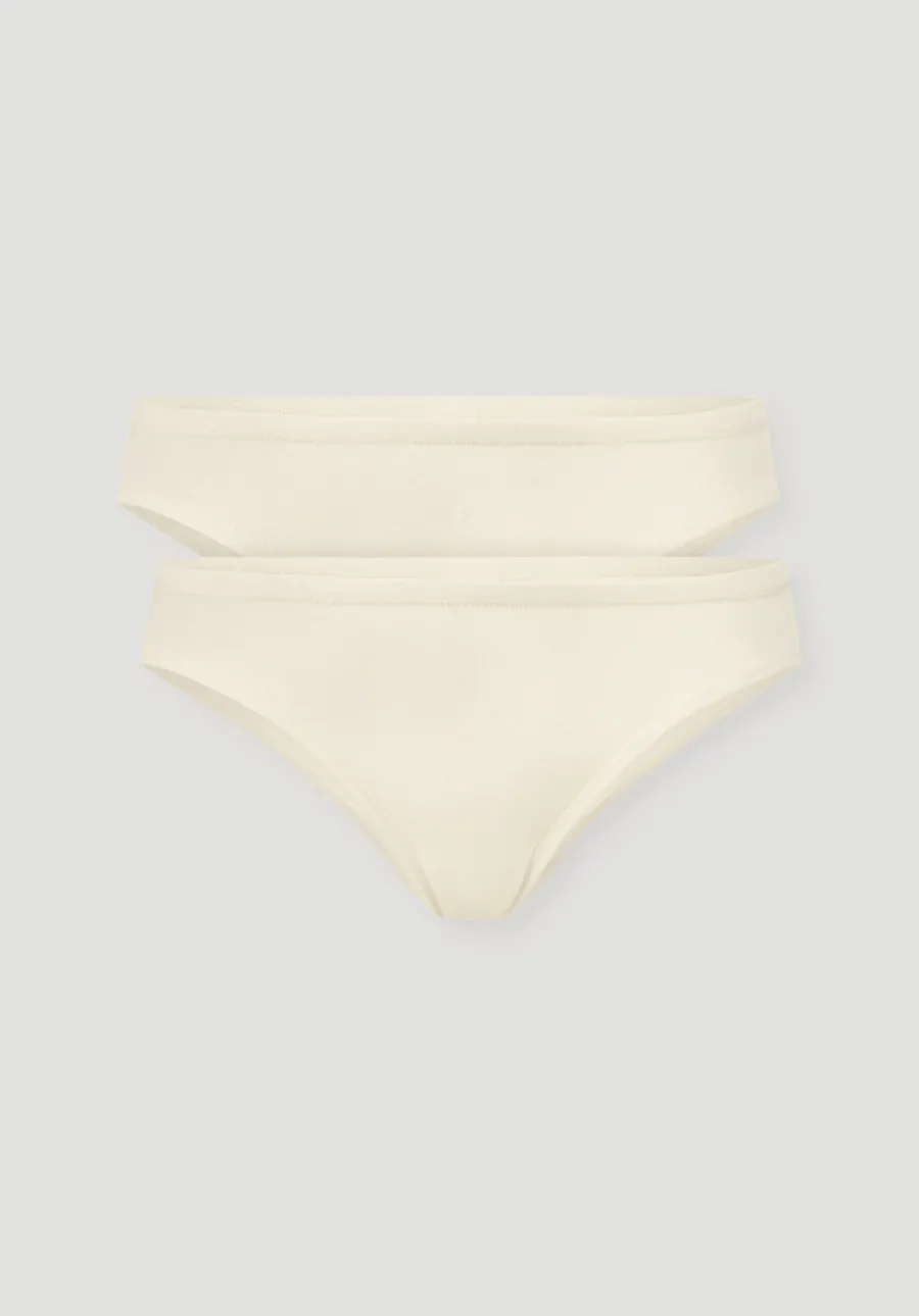 Slip Low Cut im 2er-Pack PURE COTTON aus reiner Bio-Baumwolle von hessnatur