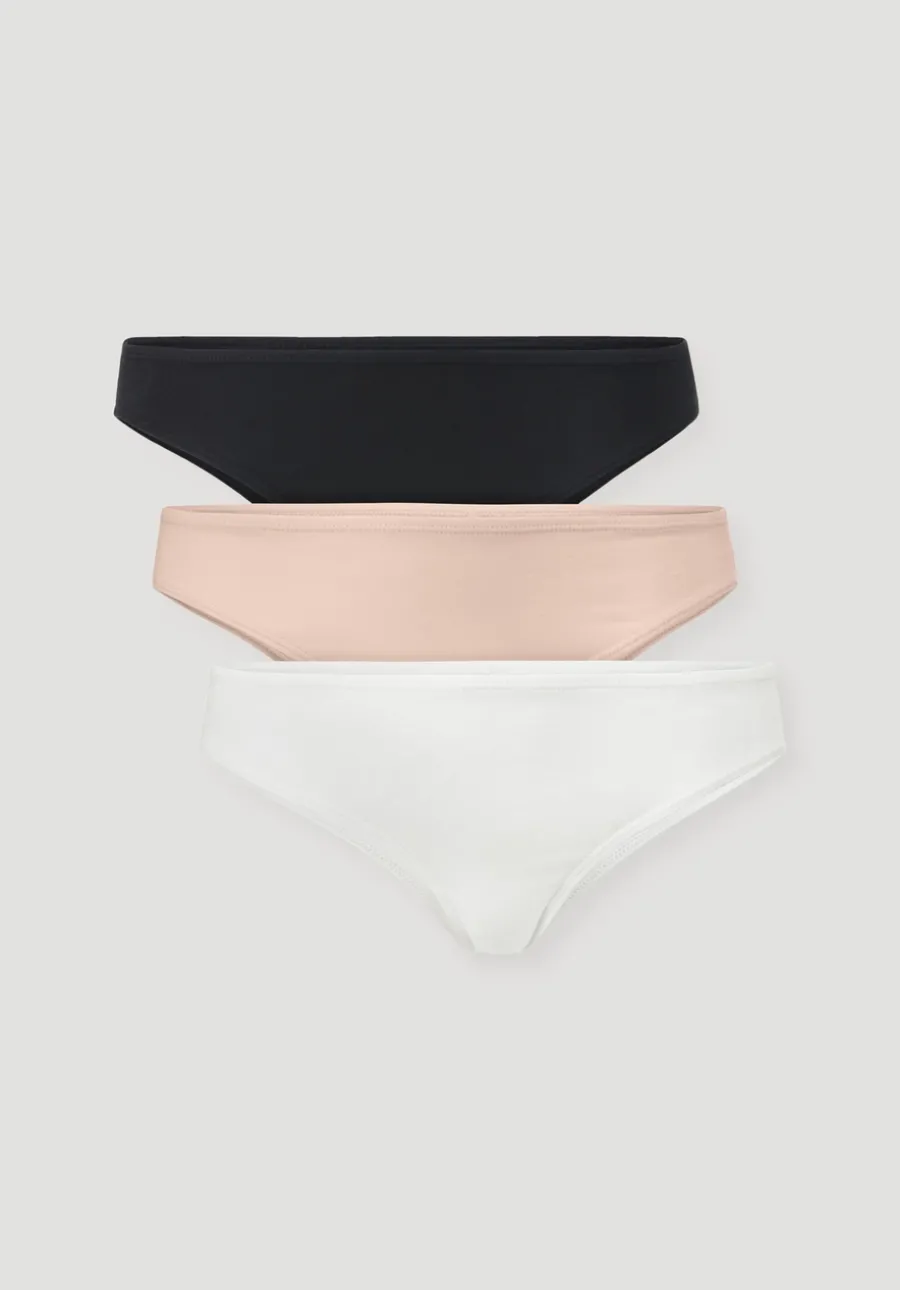 Slip Regular Cut im 3er-Pack COTTON FEEL aus Bio-Baumwolle von hessnatur