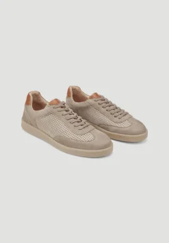 Sneaker aus Nappa- und Nubukleder von hessnatur