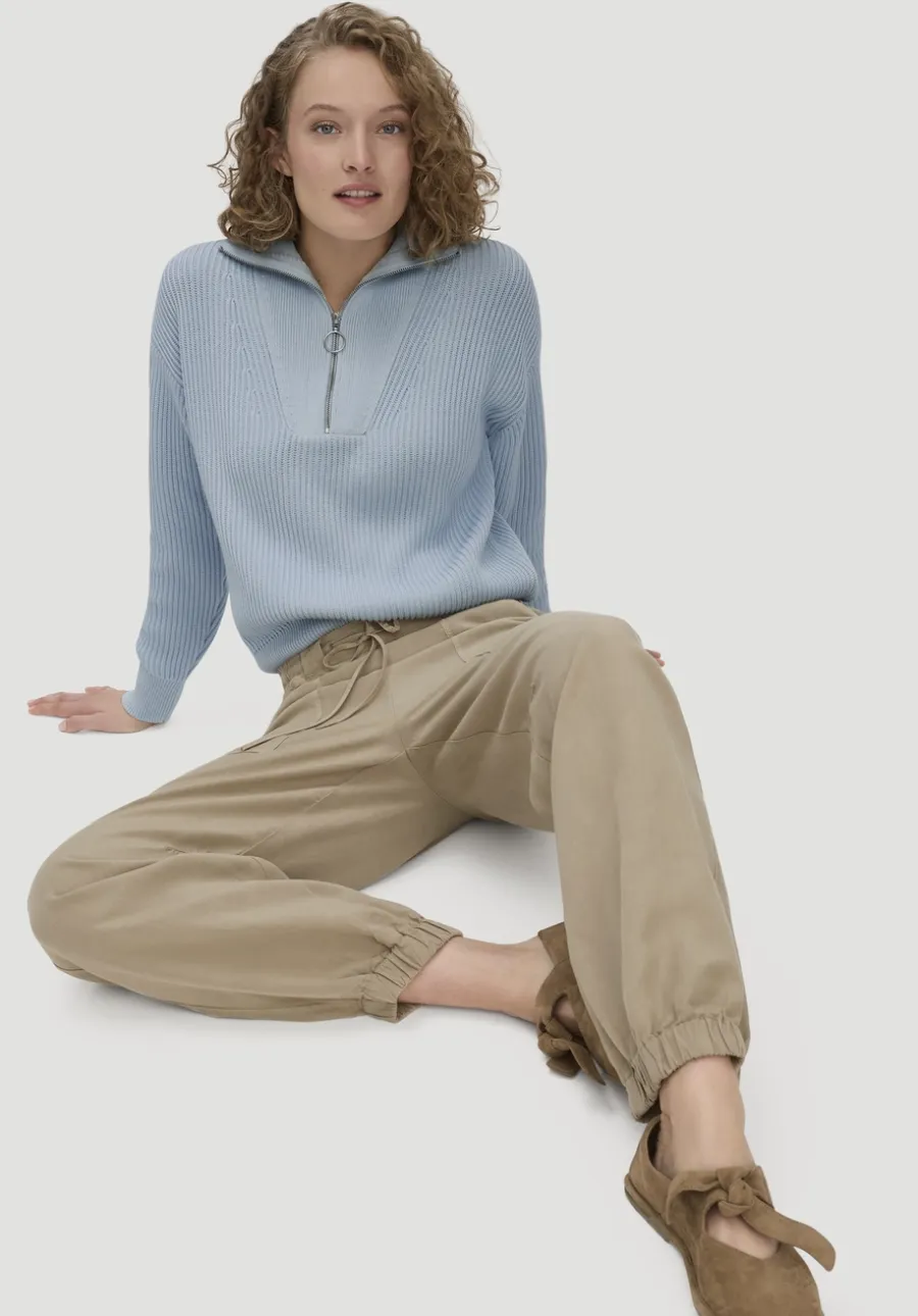 Soft Utility Hose aus TENCEL™ Lyocell mit Leinen von hessnatur