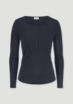 Softrib Longsleeve Henley Fitted aus Bio-Baumwolle und Tencel™ Modal von hessnatur