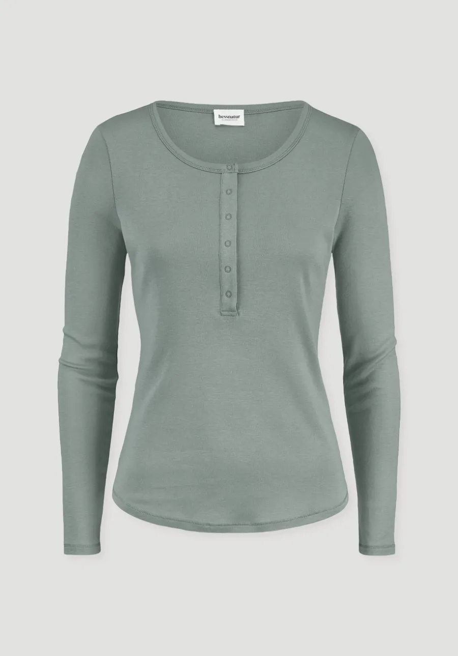 Softrib Longsleeve Henley Fitted aus Bio-Baumwolle und Tencel™ Modal von hessnatur
