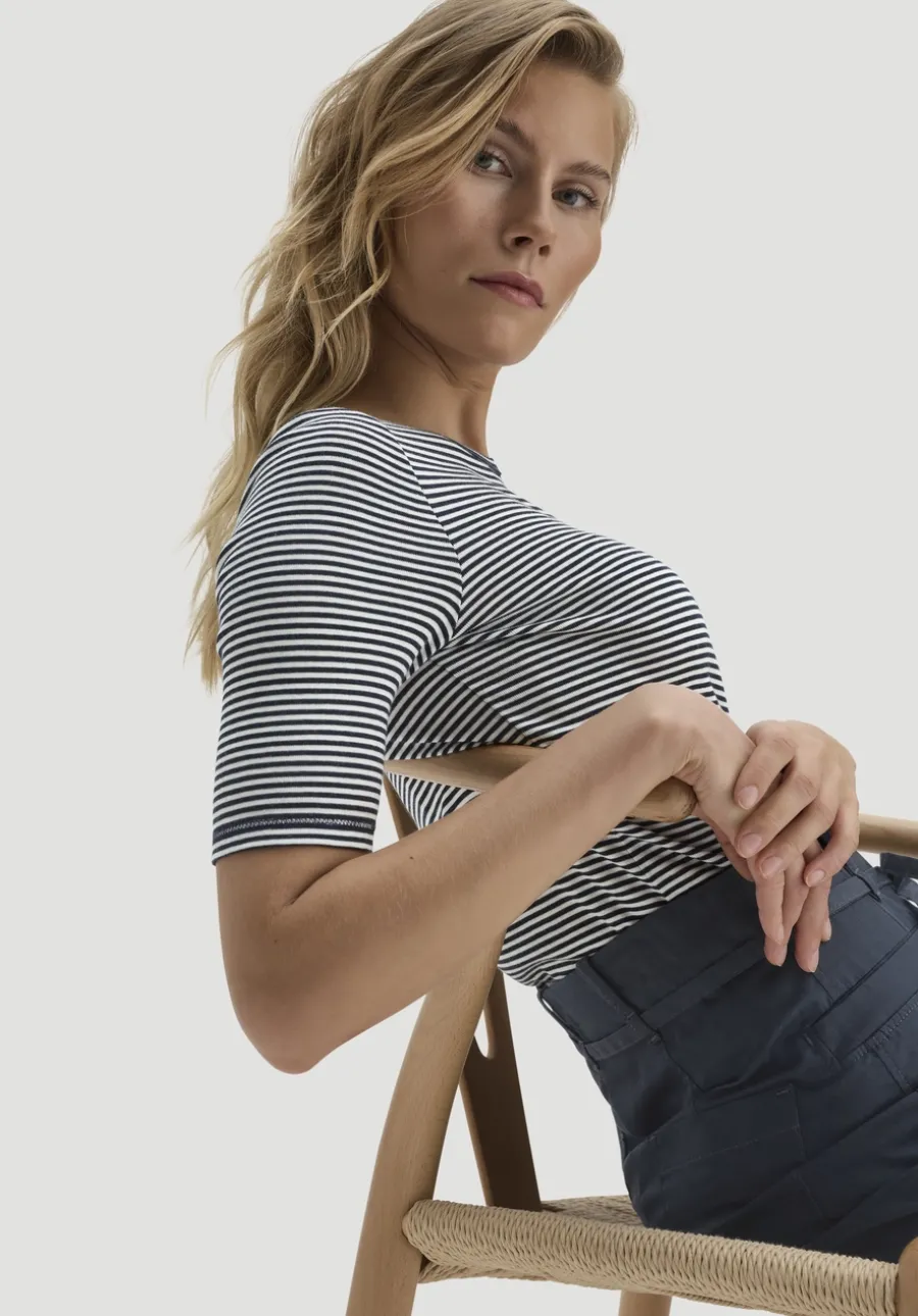 Softrib Streifen T-Shirt Fitted aus Bio-Baumwolle und TENCEL™ Modal von hessnatur