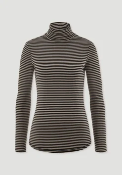 Streifen Softrib Longsleeve Fitted aus Bio-Baumwolle und Modal von hessnatur
