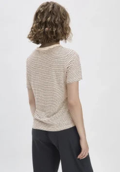 Streifen T-Shirt Relaxed aus Leinen mit reiner Bio-Baumwolle von hessnatur