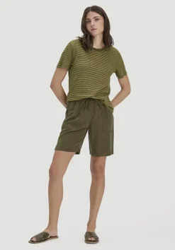 Streifen T-Shirt Relaxed aus Leinen mit reiner Bio-Baumwolle von hessnatur