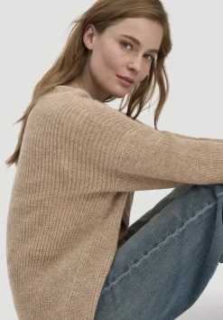 Strick Jacke Oversize aus reinem Alpaka von hessnatur