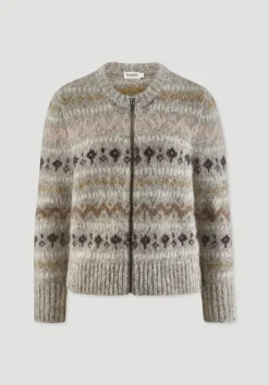 Strick Jacke Regular aus Alpaka mit Bio-Baumwolle von hessnatur