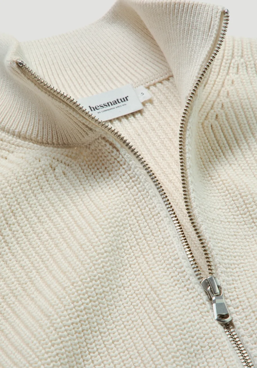 Strick Jacke Regular aus reiner Bio-Baumwolle von hessnatur