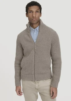 Strick Jacke Relaxed BETTER RECYCLING aus reiner Bio-Merinowolle von hessnatur