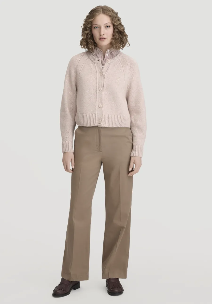 Strick Jacke Relaxed Cropped aus Bio-Merinowolle mit Bio-Baumwolle von hessnatur