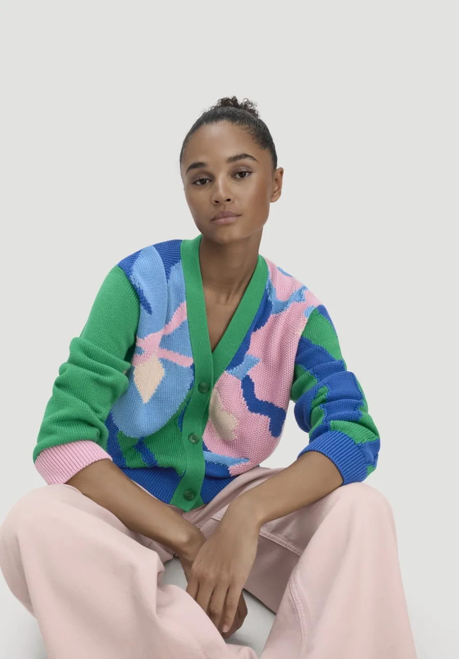 Strick Jacke Relaxed LIV LEE aus reiner Bio-Baumwolle von hessnatur