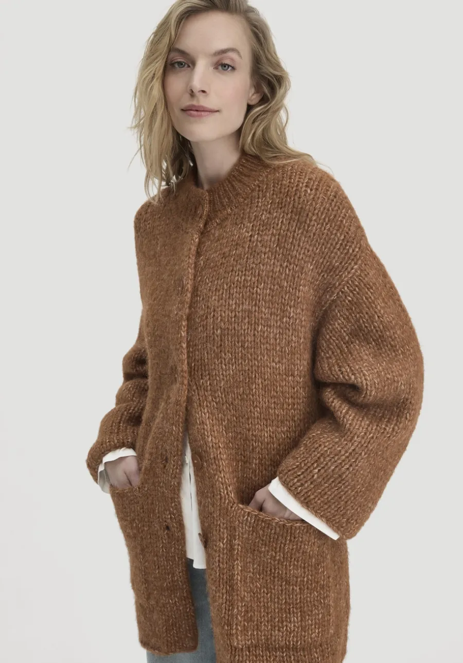 Strick Mantel Oversize aus Alpaka mit Bio-Baumwolle von hessnatur
