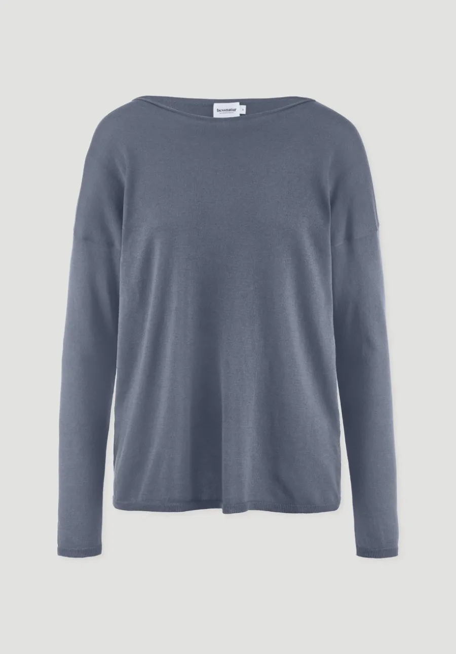 Strick Pullover Oversize aus TENCEL™ Lyocell mit Bio-Baumwolle von hessnatur