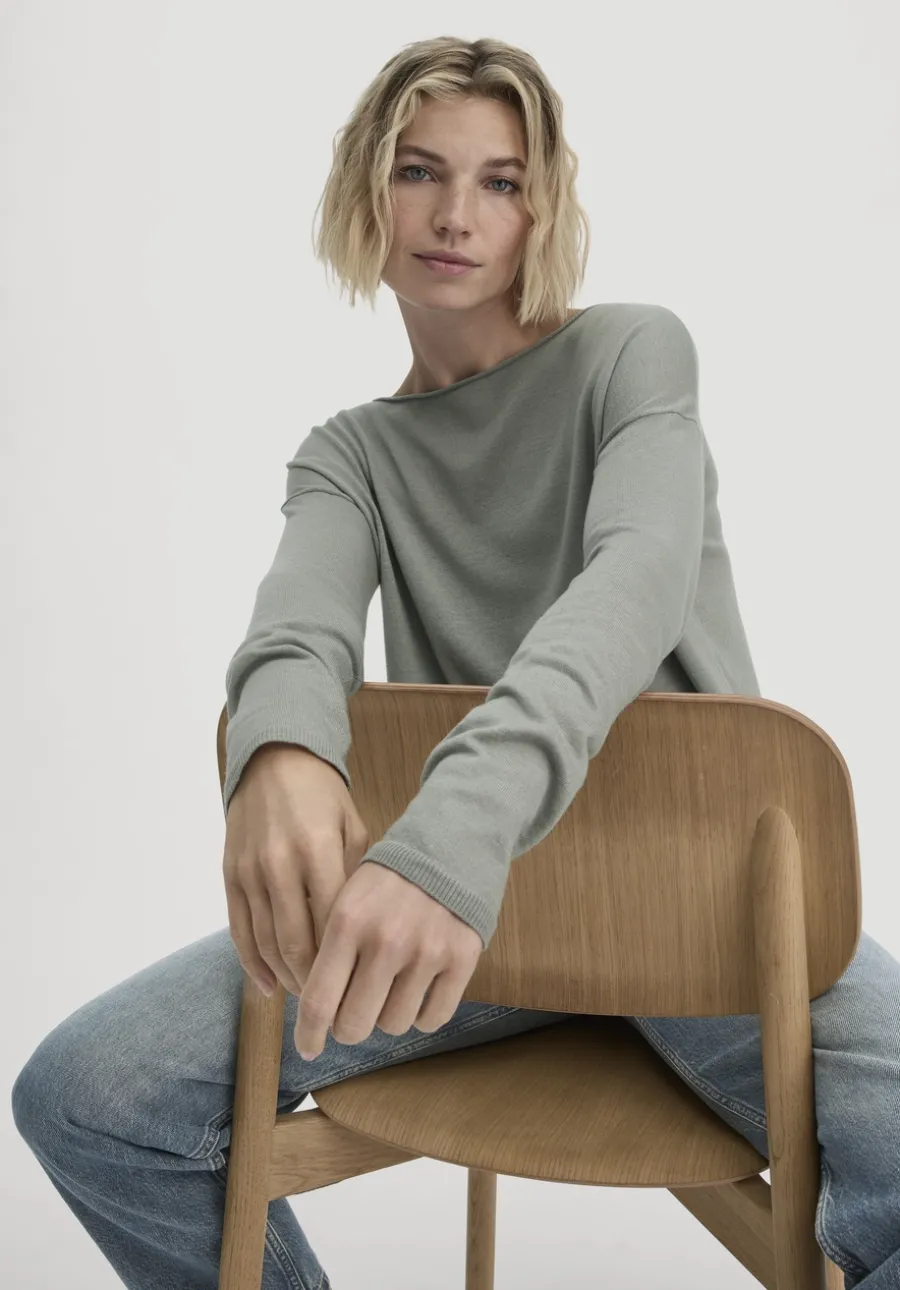 Strick Pullover Oversize aus TENCEL™ Lyocell mit Bio-Baumwolle von hessnatur