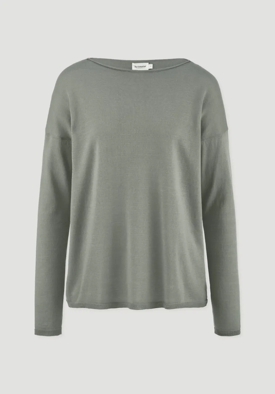 Strick Pullover Oversize aus TENCEL™ Lyocell mit Bio-Baumwolle von hessnatur