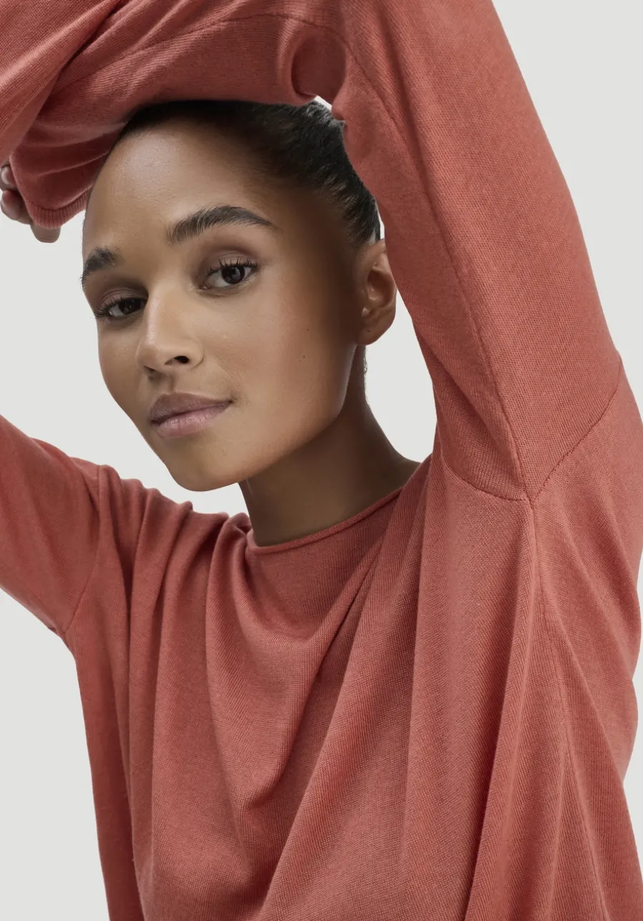 Strick Pullover Oversize aus TENCEL™ Lyocell mit Bio-Baumwolle von hessnatur