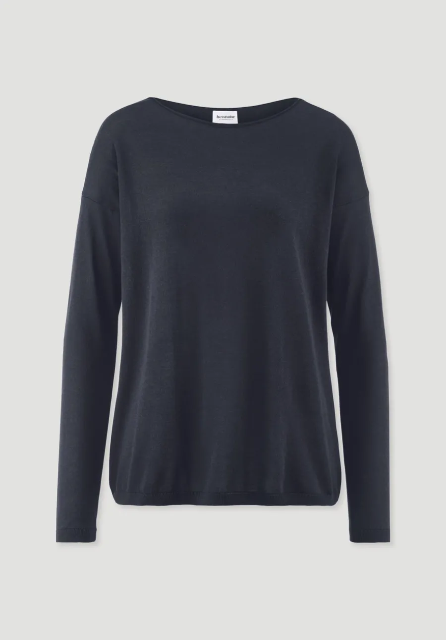 Strick Pullover Oversize aus TENCEL™ Lyocell mit Bio-Baumwolle von hessnatur