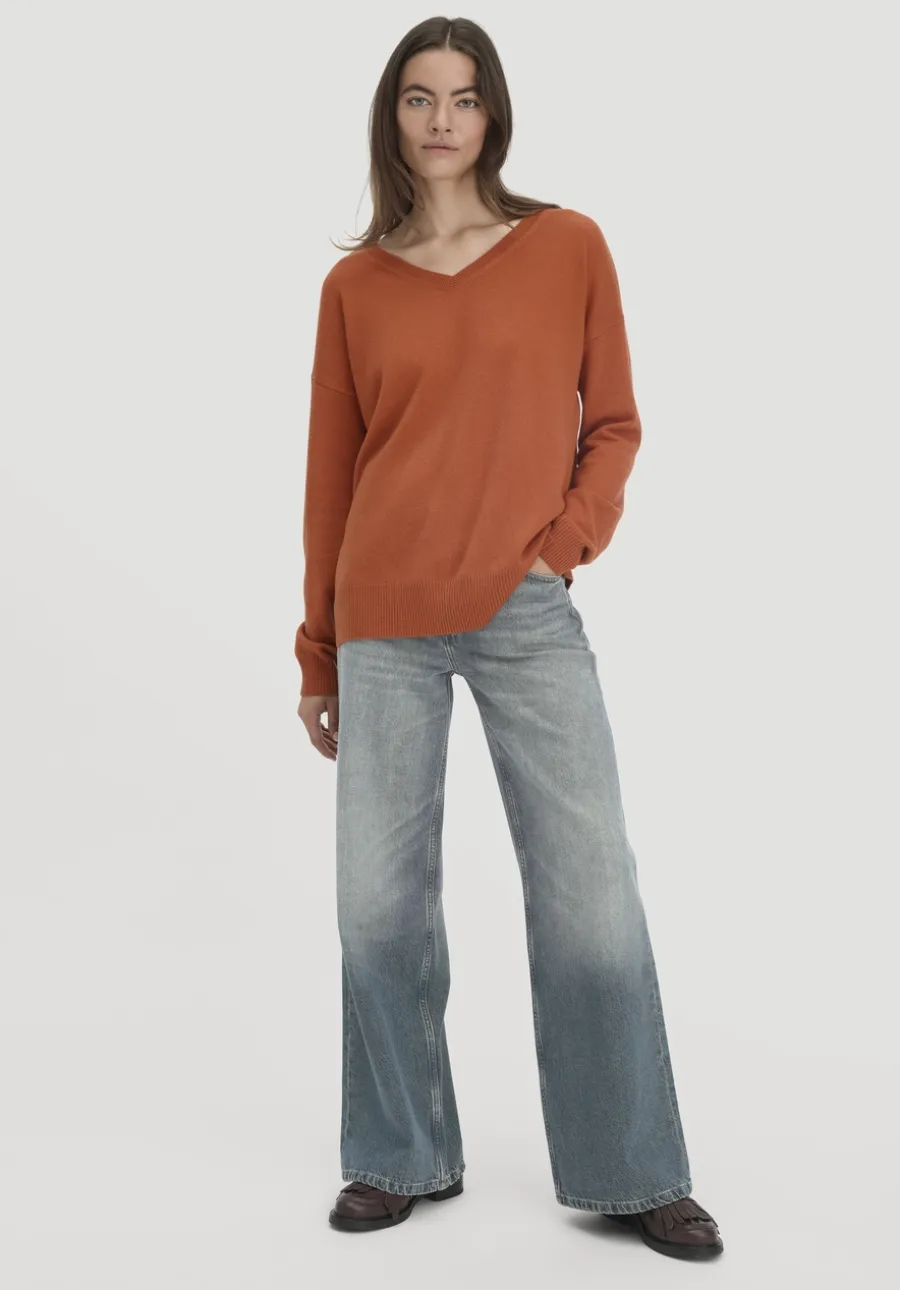 Strick Pullover Oversized aus Bio-Merinowolle mit Cashmere von hessnatur