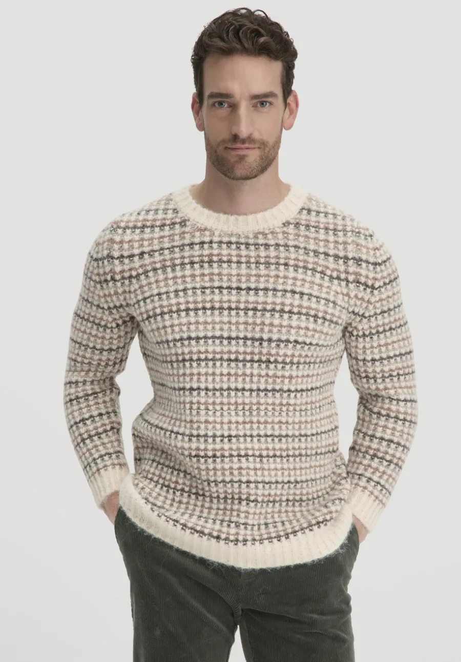 Strick Pullover Regular aus Alpaka mit Bio-Baumolle von hessnatur