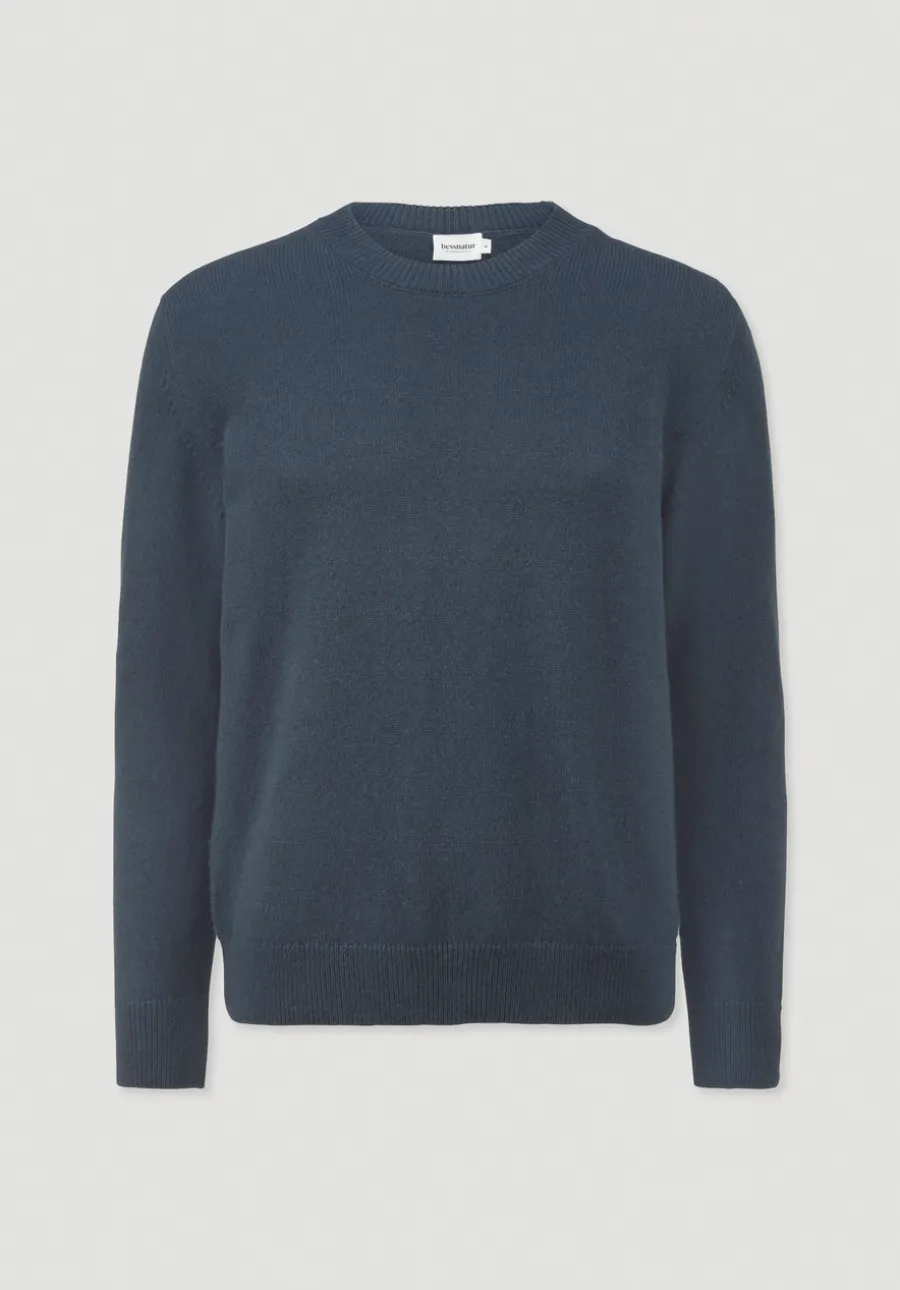 Strick Pullover Regular aus Bio-Merinowolle mit Bio-Baumwolle von hessnatur