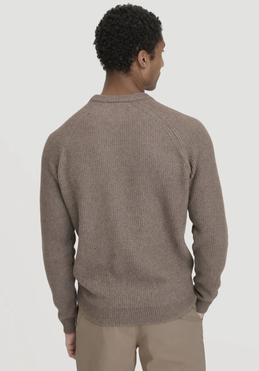 Strick Pullover Regular aus Bio-Baumwolle mit Bio-Merinowolle von hessnatur