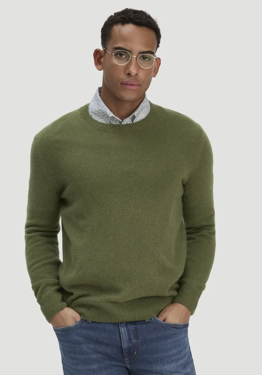 Strick Pullover Regular aus Bio-Merinowolle mit Bio-Baumwolle von hessnatur