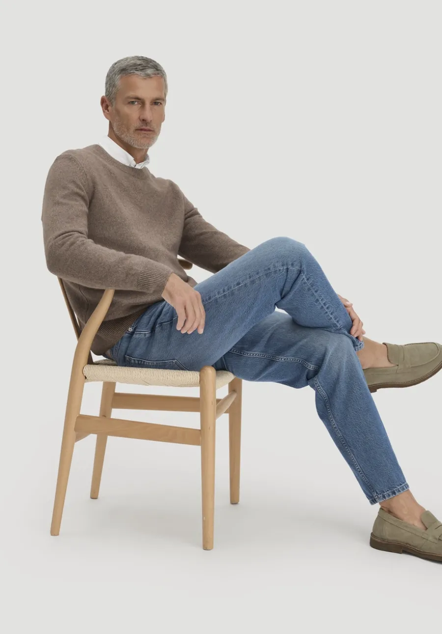 Strick Pullover Regular aus Bio-Merinowolle mit Bio-Baumwolle von hessnatur