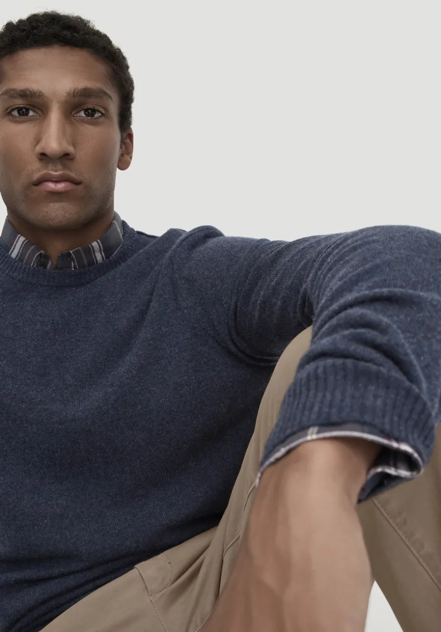 Strick Pullover Regular aus Bio-Merinowolle mit Cashmere von hessnatur
